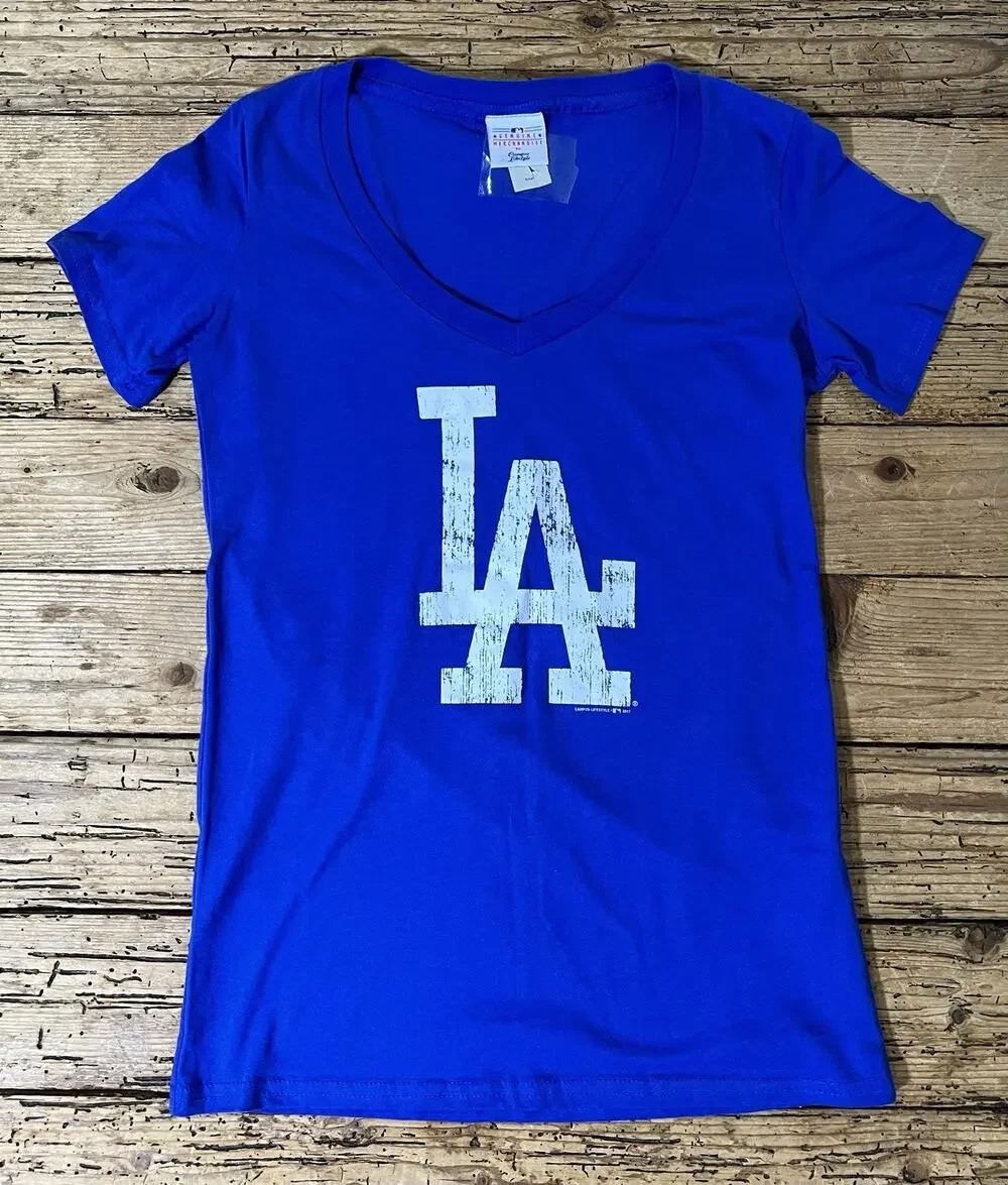 Genuine Merchandise Women's Size S Blue LA Dodgers T-Shirt